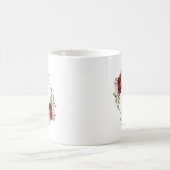 ブルゴーニュフローラ水彩金ゴールドサークルモノグラムB コーヒーマグカップ (中央)