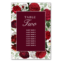 ブルゴーニュフローラ水結婚色の旅程 テーブルナンバー