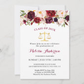 ブルゴーニュフローラ法学校卒業党 招待状 (正面)