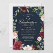 ブルゴーニュフローラ法科卒業式 招待状 (正面)