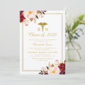 ブルゴーニュフローラ看護卒業パーティー 招待状 (スタンド正面)