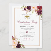ブルゴーニュフローラ看護卒業パーティー 招待状 (正面)