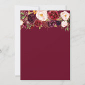 ブルゴーニュフローラ看護卒業パーティー 招待状 (裏面)