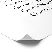 ブルゴーニュフローラ秋の結婚式の座席表 ポスター (角)