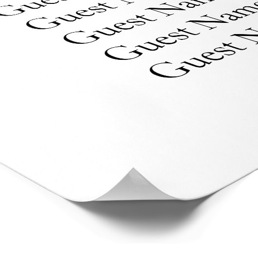 ブルゴーニュフローラ秋の結婚式の座席表 ポスター (角)