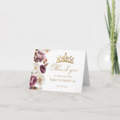 ブルゴーニュフローラ秋アーチスウィート16 サンキューカード (正面)