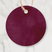 ブルゴーニュフローラ秋素朴な水の色エレガント フェイバータグ (裏面)