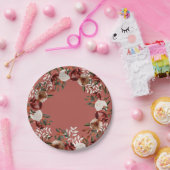 ブルゴーニュフローラ紙プレート ペーパープレート (パーティー)