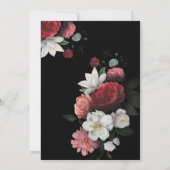 ブルゴーニュフローラ素朴バースデーカード 招待状 (裏面)