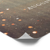 ブルゴーニュフローラ素朴ランタン結婚のサイン ポスター (角)