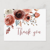 ブルゴーニュフローラ素朴植物学結婚の感謝 ポストカード (正面)