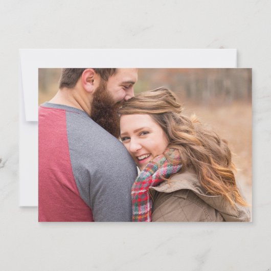 ブルゴーニュフローラ素朴金ゴールドバラ日付の保存 セーブザデート (裏面)