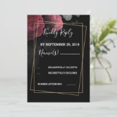 ブルゴーニュフローラ素朴RSVP 招待状 (スタンド正面)