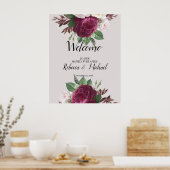 ブルゴーニュフローラ結婚のウェルカムポスター ポスター (キッチン)