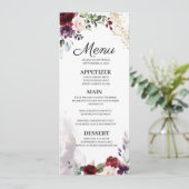 ブルゴーニュフローラ結婚のメニュー 招待状 (スタンド正面)