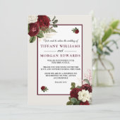 ブルゴーニュフローラ結婚の延期された発表 招待状 (スタンド正面)