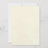 ブルゴーニュフローラ結婚アイボリーまたはシャワーの招待 招待状 (裏面)