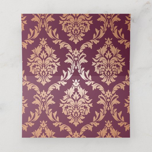 ブルゴーニュフローラ結婚ズラグジュアリー座席表 プレイスカード (内部開封)