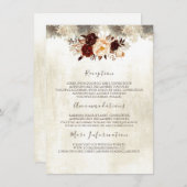 ブルゴーニュフローラ結婚ズ情報ゲストカード エンクロージャーカード (正面/裏面)