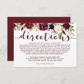 ブルゴーニュフローラ結婚ズ方向情報カード エンクロージャーカード (正面/裏面)