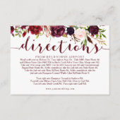 ブルゴーニュフローラ結婚ズ方向情報カード エンクロージャーカード (正面)