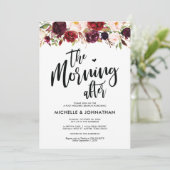 ブルゴーニュフローラ結婚ポストズブランチ招待状 招待状 (スタンド正面)