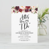 ブルゴーニュフローラ結婚ポストズブランチ招待状 招待状 (スタンド正面)