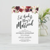 ブルゴーニュフローラ結婚ポストズブランチ招待状 招待状 (スタンド正面)