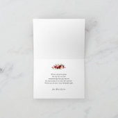 ブルゴーニュフローラ結婚写真の感謝の気持ち サンキューカード (内部)