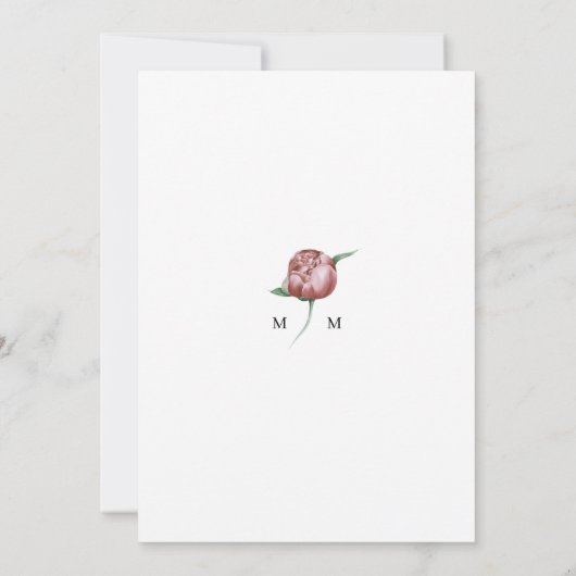 ブルゴーニュフローラ結婚式招待状 招待状 (裏面)