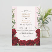 ブルゴーニュフローラ結婚式招待状 招待状 (スタンド正面)