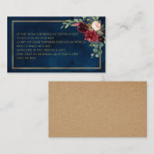 ブルゴーニュフローラ結婚海軍の願い井戸 エンクロージャーカード (正面/裏面)