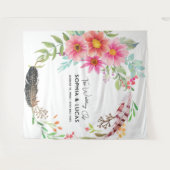 ブルゴーニュフローラ背景 |フォトブ素朴ースプロップ タペストリー (正面(横))