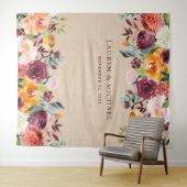 ブルゴーニュフローラ背景 |フォトブ素朴ースプロップ タペストリー (インサイチュ(横))