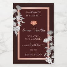 ブルゴーニュフローラ花製品包装ラベル&商品