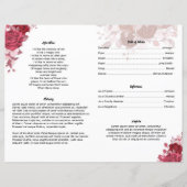 ブルゴーニュフローラ葬儀プログラムテンプレート (裏面)