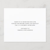 ブルゴーニュフローラ葬儀予算サンキューカード (裏面)