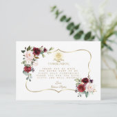 ブルゴーニュフローラ金ゴールドクロスカリスホーリーコミュニオン サンキューカード (スタンド正面)