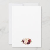 ブルゴーニュフローラ金ゴールドブライダルシャワーブランチ招待状G 招待状 (裏面)