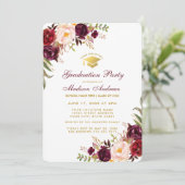 ブルゴーニュフローラ金ゴールド卒業パーティー招待状BR 招待状 (スタンド正面)