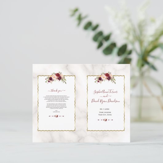 ブルゴーニュフローラ金ゴールド大理石書道プログラム (スタンド正面)