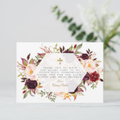 ブルゴーニュフローラ金ゴールド幾何学聖域 サンキューカード (スタンド正面)