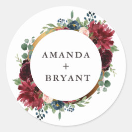 ブルゴーニュフローラ金ゴールド枠 ラウンドシール