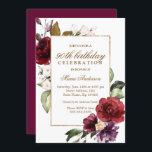 ブルゴーニュフローラ金ゴールド90thバースデーパーティー 招待状<br><div class="desc">バーガンディフローラ金ゴールド90thバースデーパーティー招待状ニッチとネストストアのマッチングコレクションを参照</div>