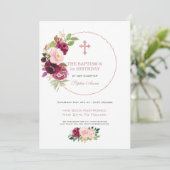 ブルゴーニュフローラ1歳の誕生日とバプテスマ延期 招待状 (スタンド正面)