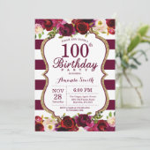 ブルゴーニュフローラ100th Birthday Partyへの招待 招待状 (スタンド正面)