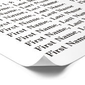 ブルゴーニュフローラ20台結婚の座席表 ポスター (角)