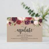 ブルゴーニュフローラ、クラフト、ブラック結婚、延期 エンクロージャーカード (スタンド正面)