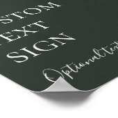 ブルゴーニュフローラ |グリーンカードとギフトのカスタム ポスター (角)