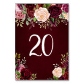 ブルゴーニュフローラ テーブルナンバー (裏面)